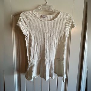 Ann Taylor Loft short sleeve peplum top